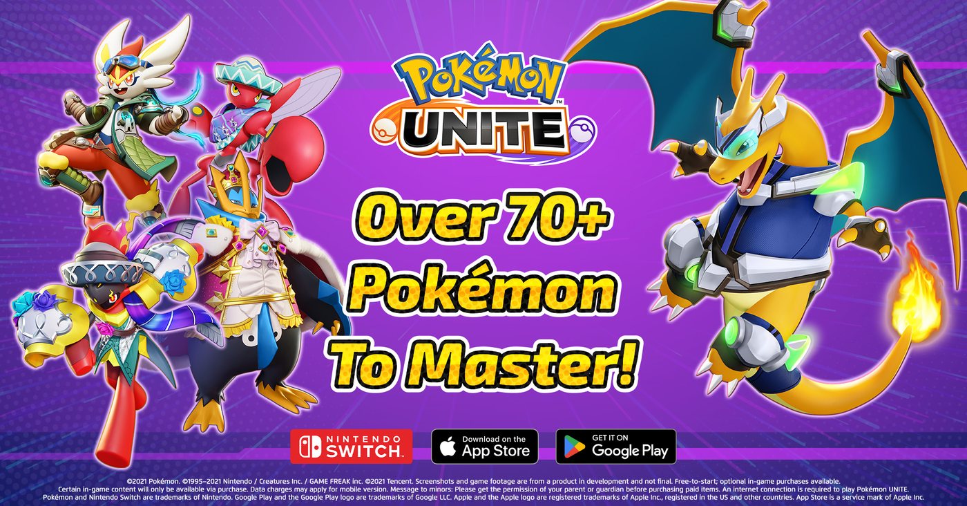 Pok&eacute;mon UNITE display ad